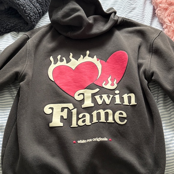 White Fox Boutique Tops - White Fox Twin Flame Hoodie
